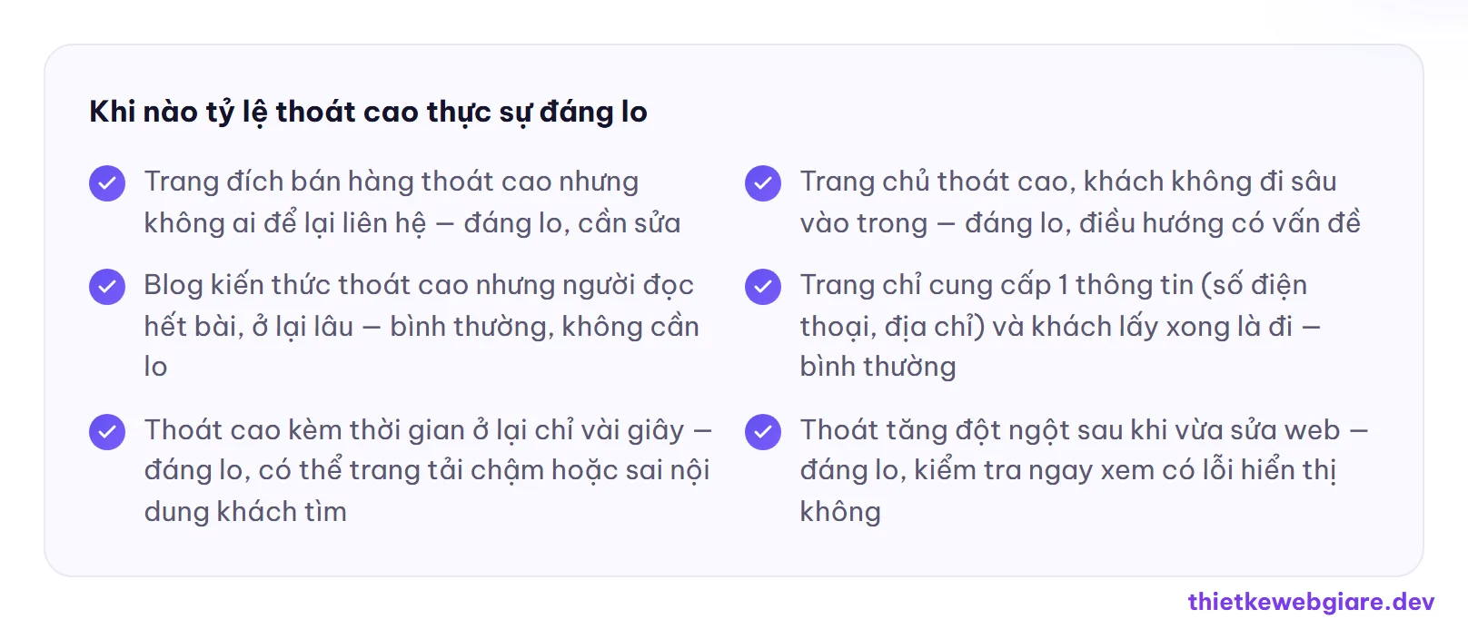 Khi nào tỷ lệ thoát cao thực sự đáng lo — tỷ lệ thoát trang là gì