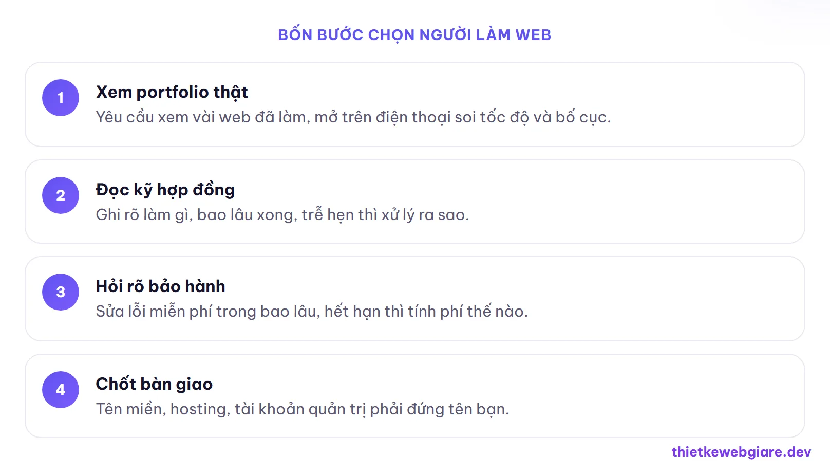 Bốn bước chọn người làm web — thuê freelancer hay công ty thiết kế web