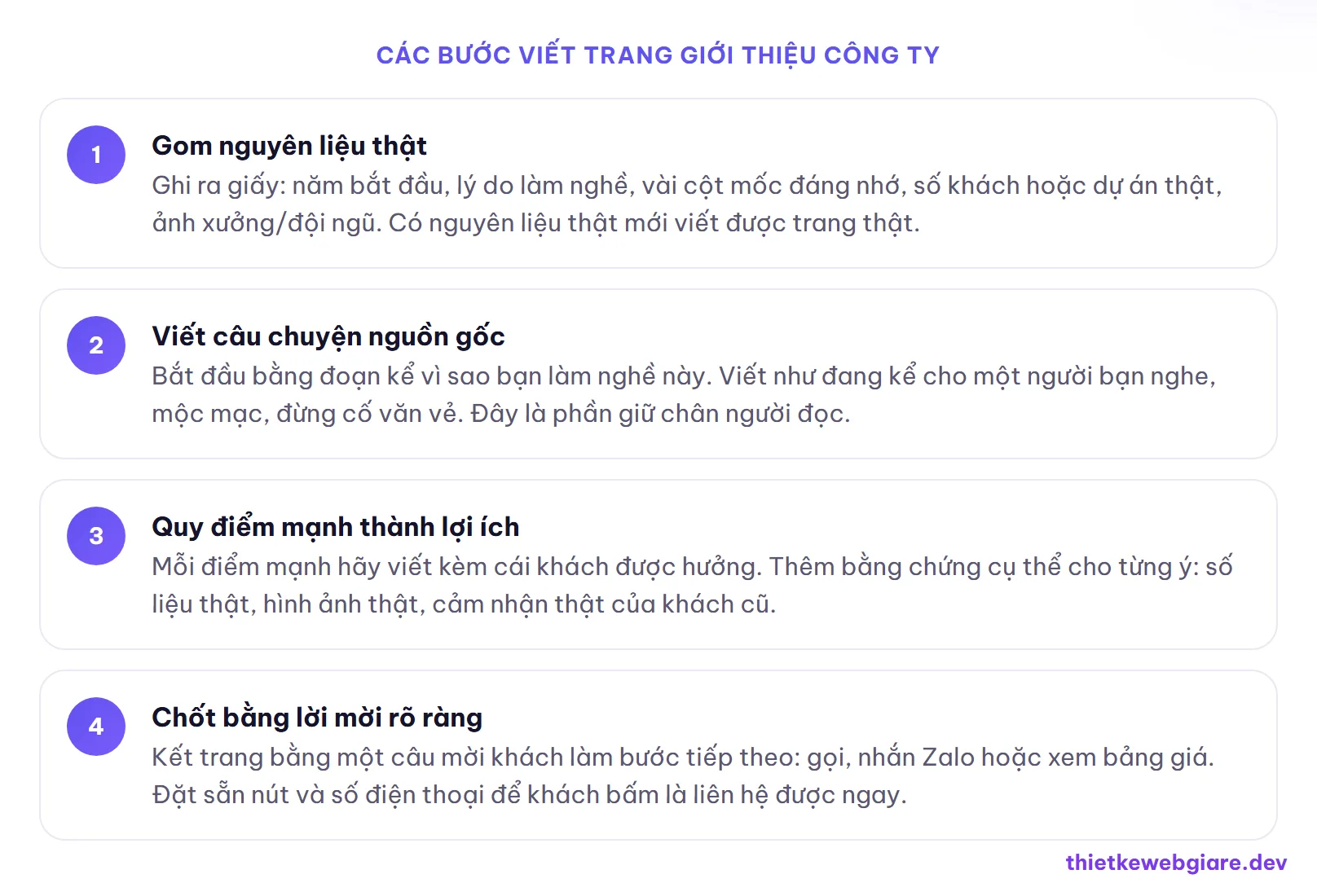 Các bước viết trang giới thiệu công ty — cách viết trang giới thiệu công ty
