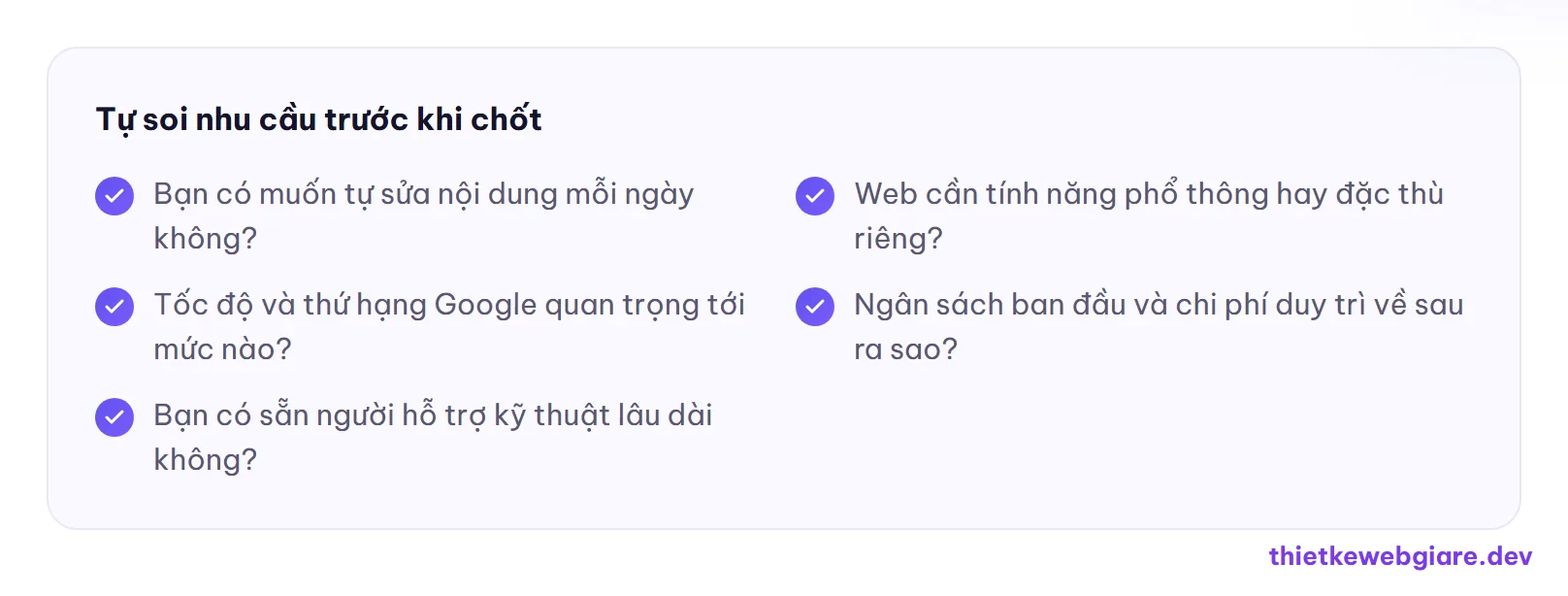 Tự soi nhu cầu trước khi chốt — wordpress hay code tay