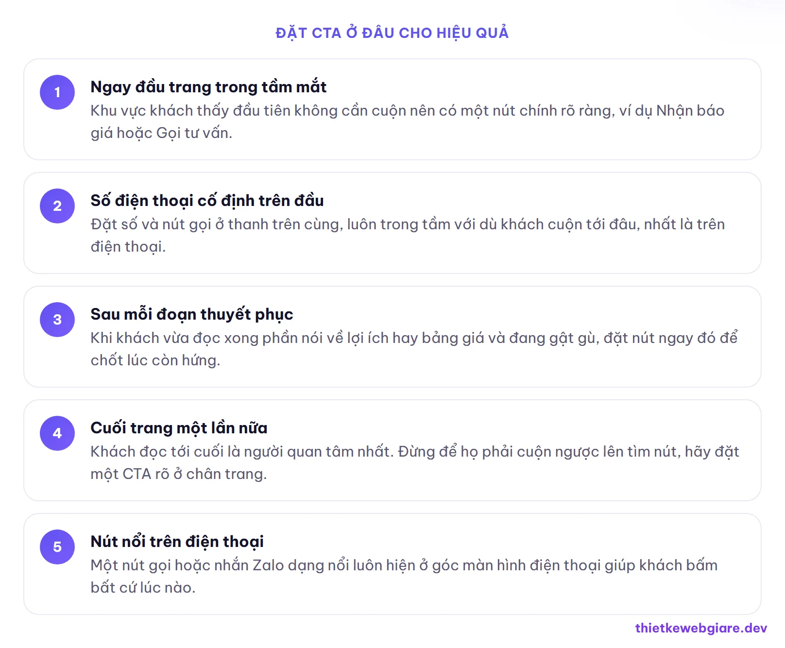 Đặt CTA ở đâu cho hiệu quả — CTA là gì