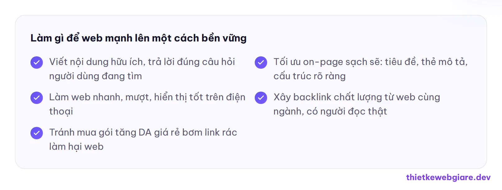 Làm gì để web mạnh lên một cách bền vững — Domain Authority là gì