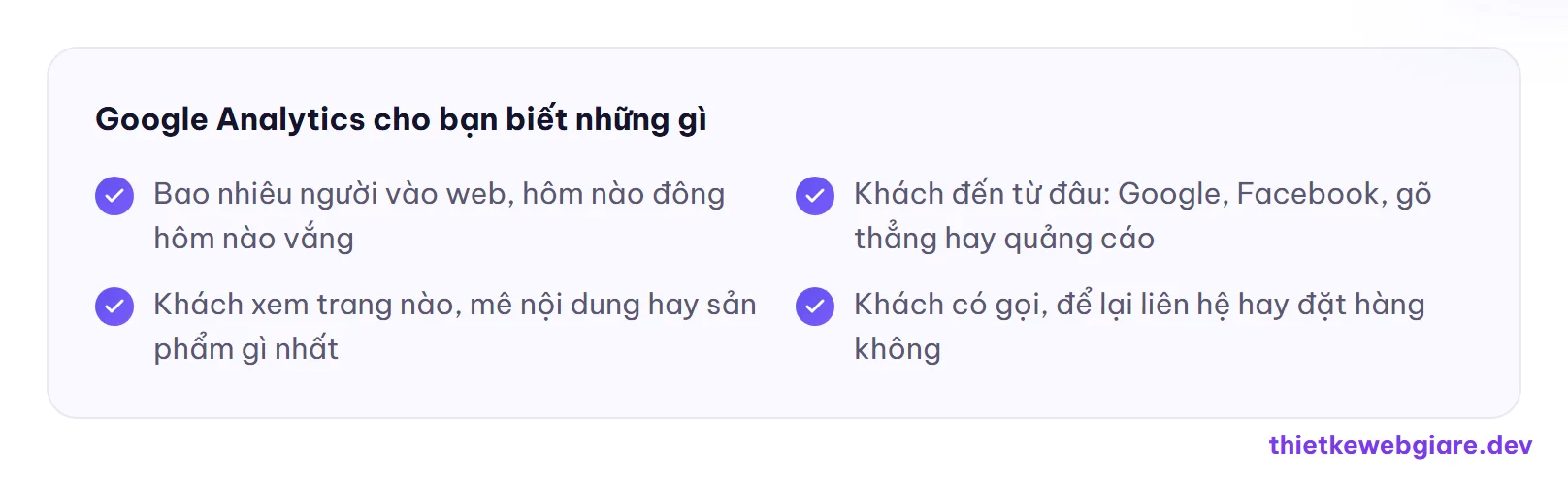 Google Analytics cho bạn biết những gì — Google Analytics là gì
