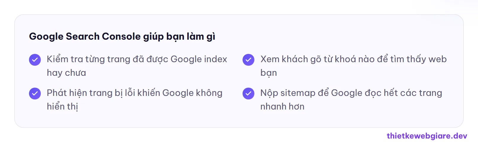 Google Search Console giúp bạn làm gì — google search console là gì