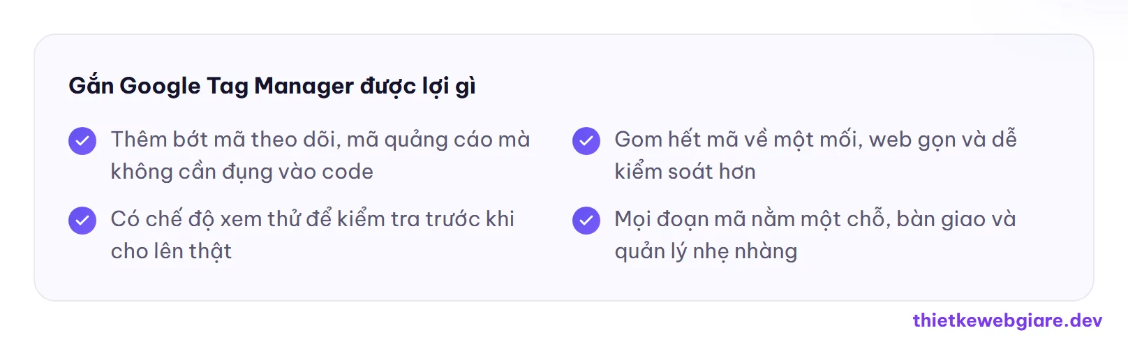 Gắn Google Tag Manager được lợi gì — Google Tag Manager là gì