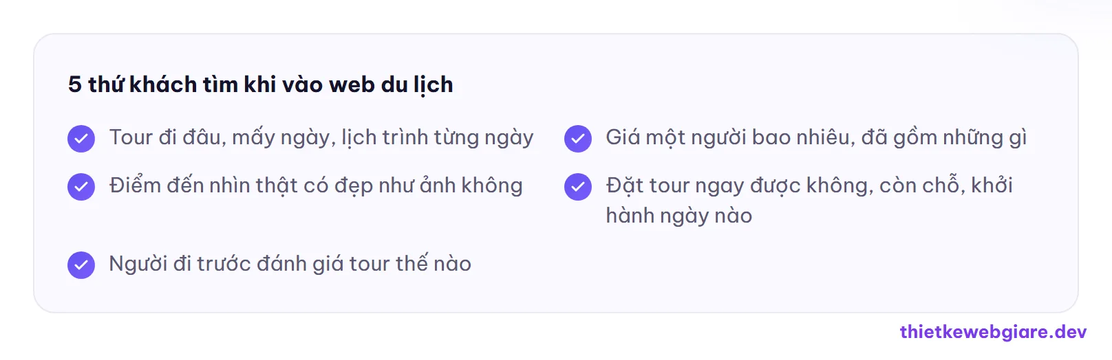 5 thứ khách tìm khi vào web du lịch — thiết kế web du lịch