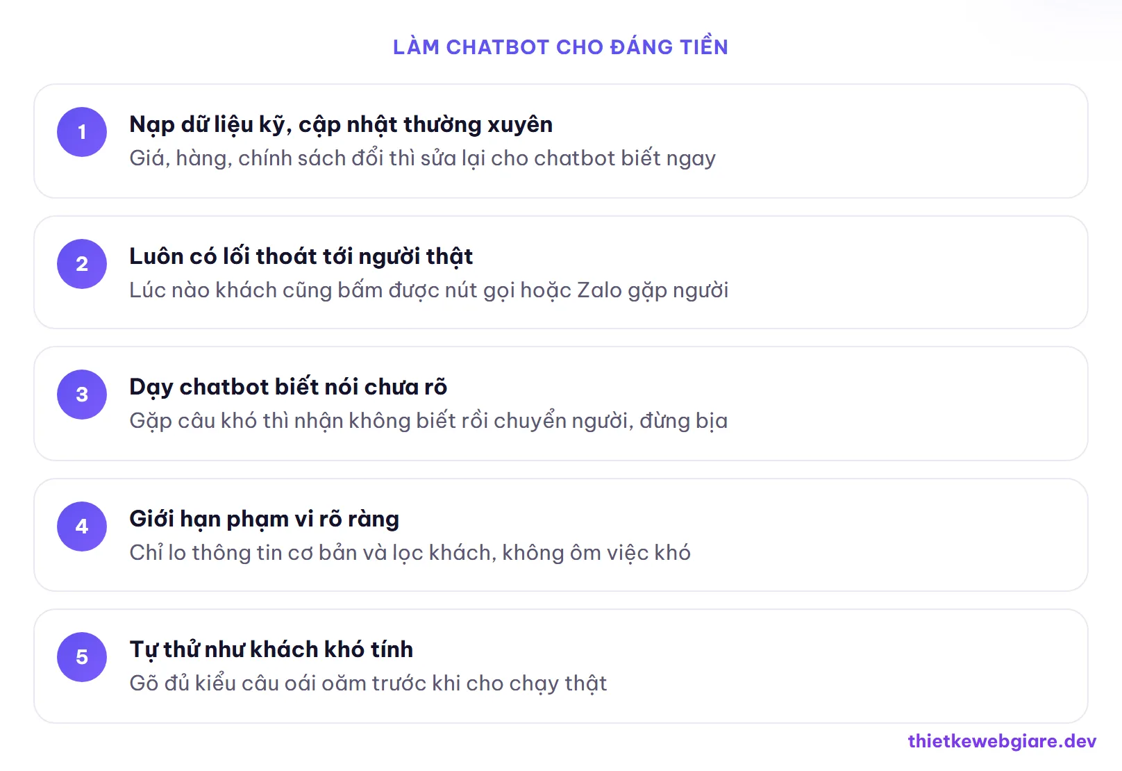 Làm chatbot cho đáng tiền — chatbot AI cho website