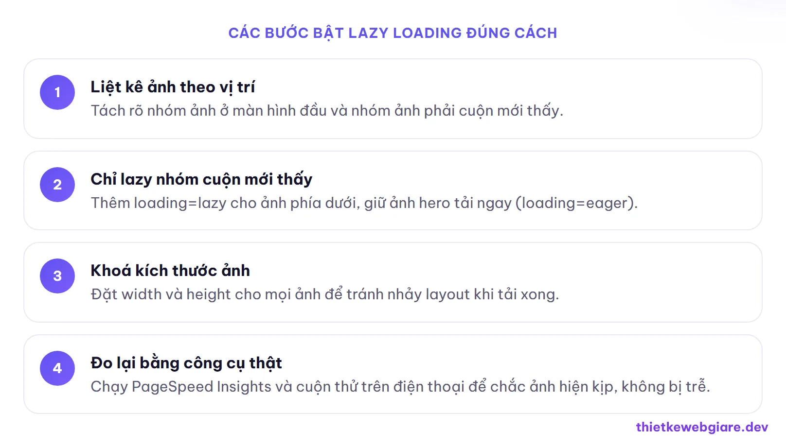 Các bước bật lazy loading đúng cách — lazy loading là gì
