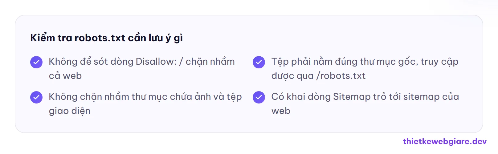 Kiểm tra robots.txt cần lưu ý gì — robots.txt là gì