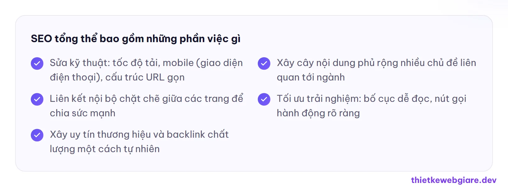 SEO tổng thể bao gồm những phần việc gì — SEO tổng thể hay SEO từ khoá