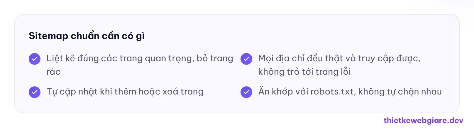 Sitemap chuẩn cần có gì — sitemap là gì