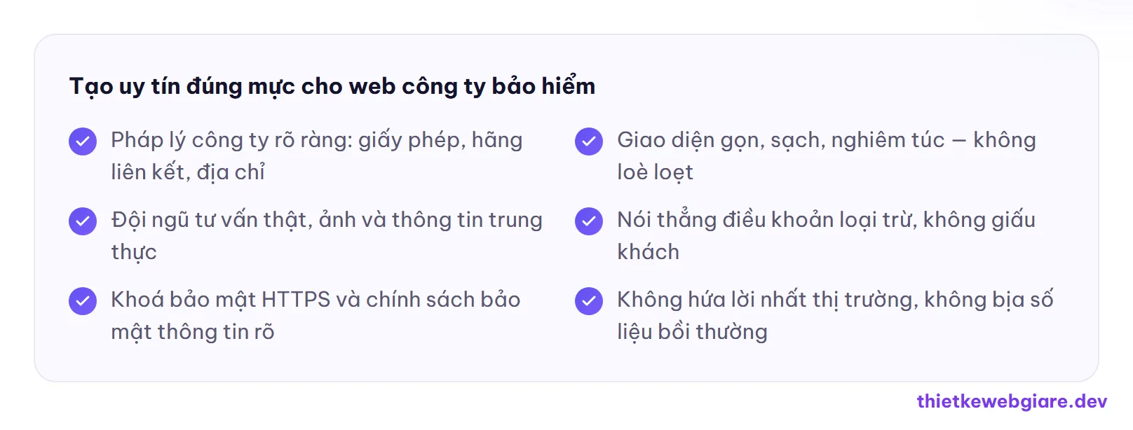 Tạo uy tín đúng mực cho web công ty bảo hiểm — thiết kế web công ty bảo hiểm