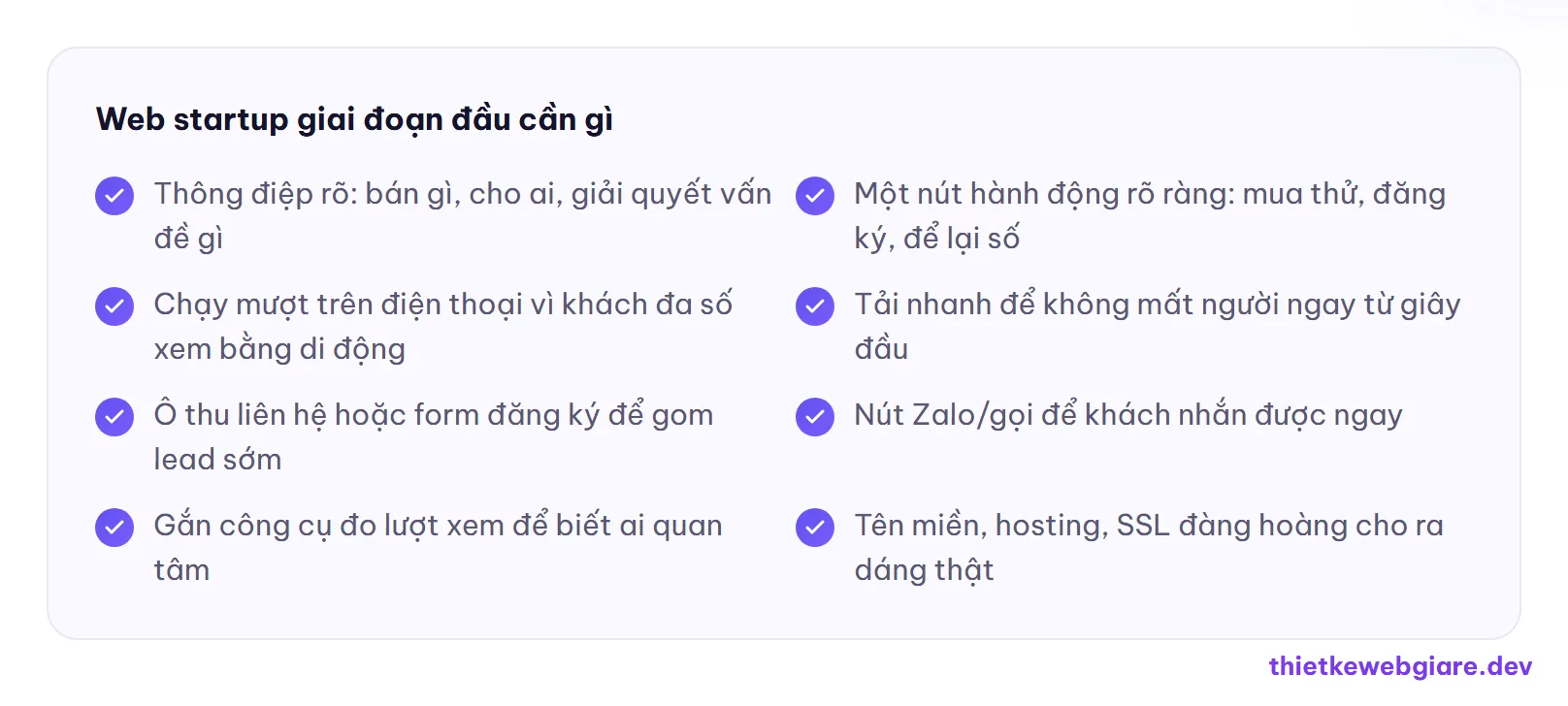 Web startup giai đoạn đầu cần gì — thiết kế web giá rẻ cho startup