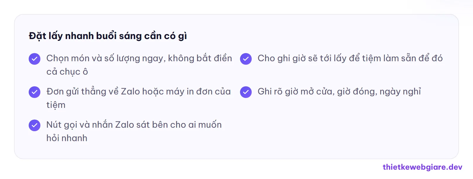 Đặt lấy nhanh buổi sáng cần có gì — thiết kế web tiệm bánh mì
