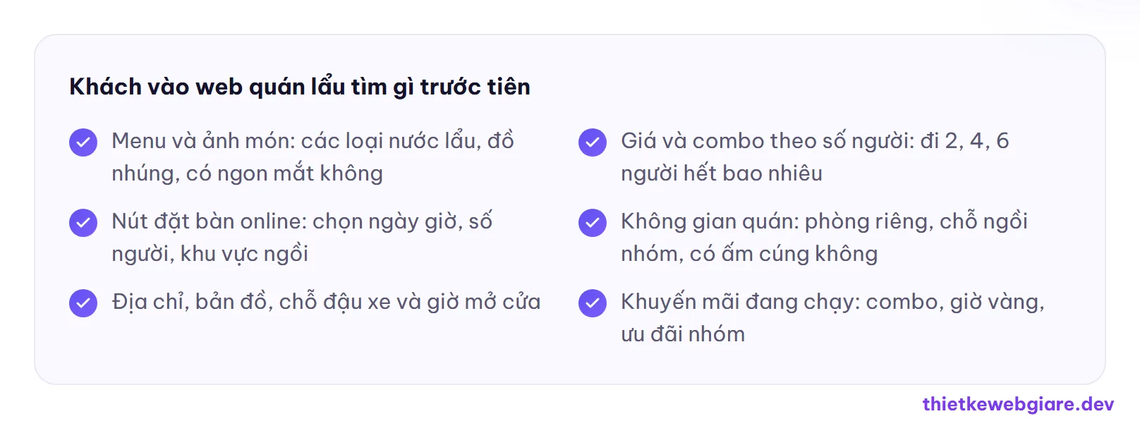 Khách vào web quán lẩu tìm gì trước tiên — thiết kế web quán lẩu