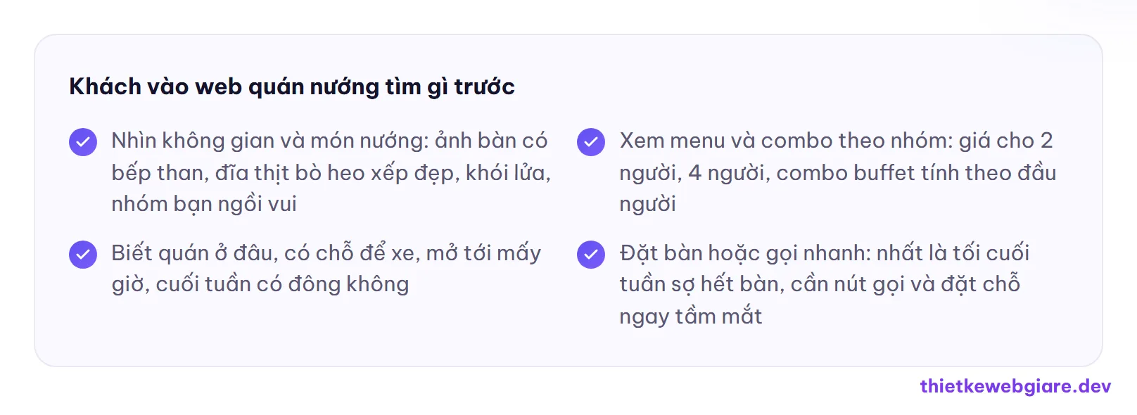 Khách vào web quán nướng tìm gì trước — thiết kế web quán nướng