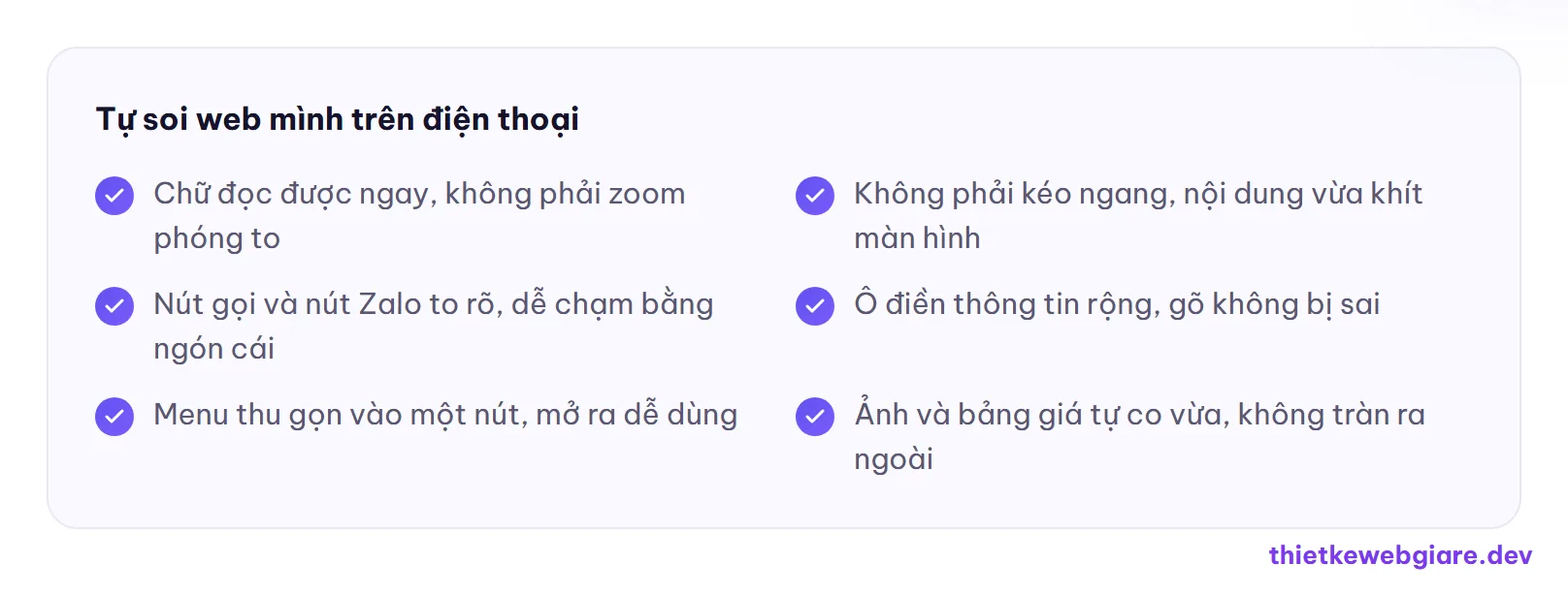 Tự soi web mình trên điện thoại — thiết kế web responsive