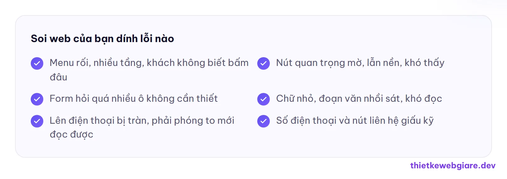 Soi web của bạn dính lỗi nào — UX UI là gì