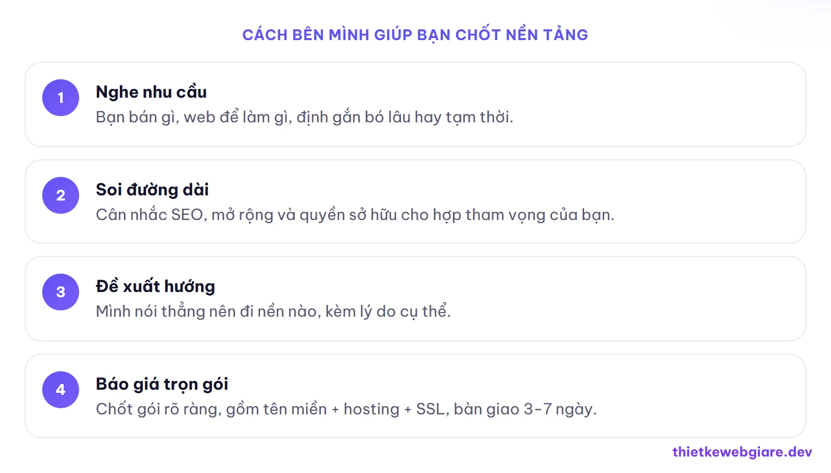 Cách bên mình giúp bạn chốt nền tảng — wordpress hay wix