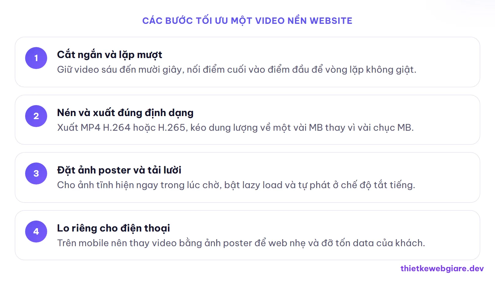 Các bước tối ưu một video nền website — video nền website